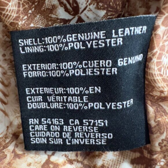 GUESS Women's Biker 100% Leather Lined jacket Size L - Picture 8 of 8